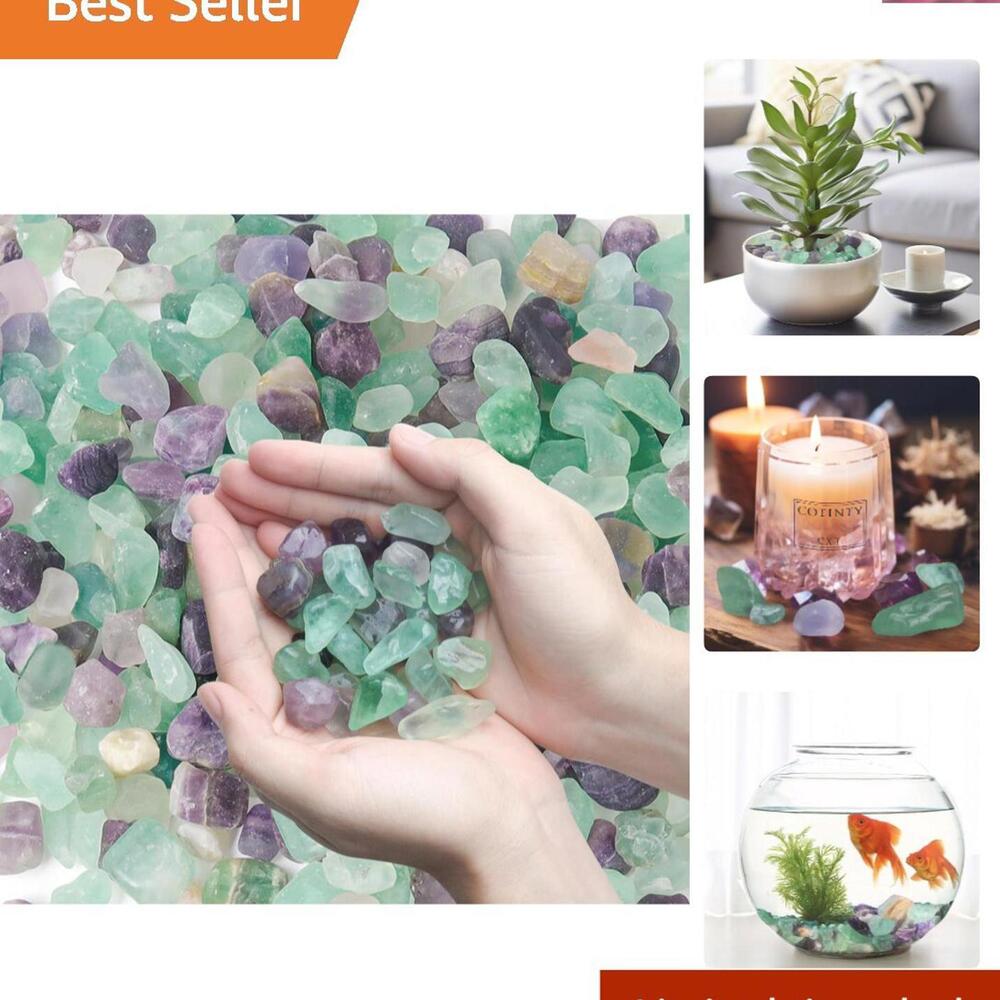 Versatile Fluorite Crystal Pebbles: 3 Lbs for Aquariums, Plants, and Crafts